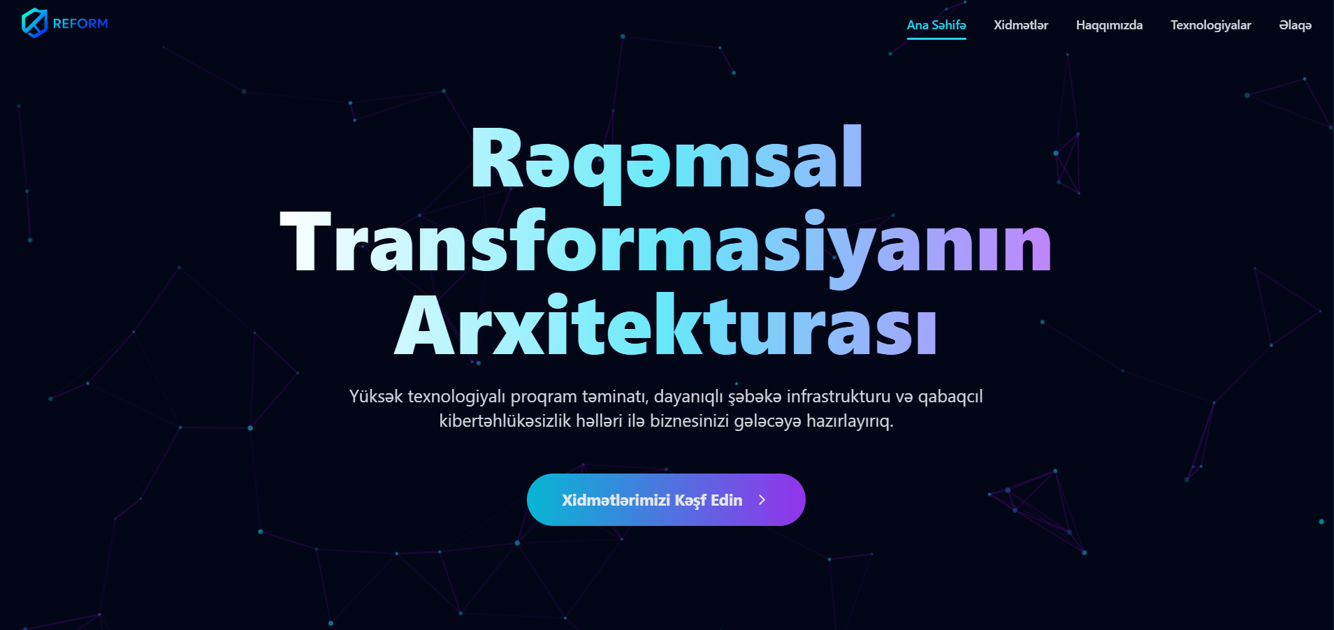 Reform (MyData) — Corporate layihəsi, Nurlan Qadirov tərəfindən hazırlanıb